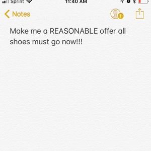 All shoes!!! High heels all must go!!